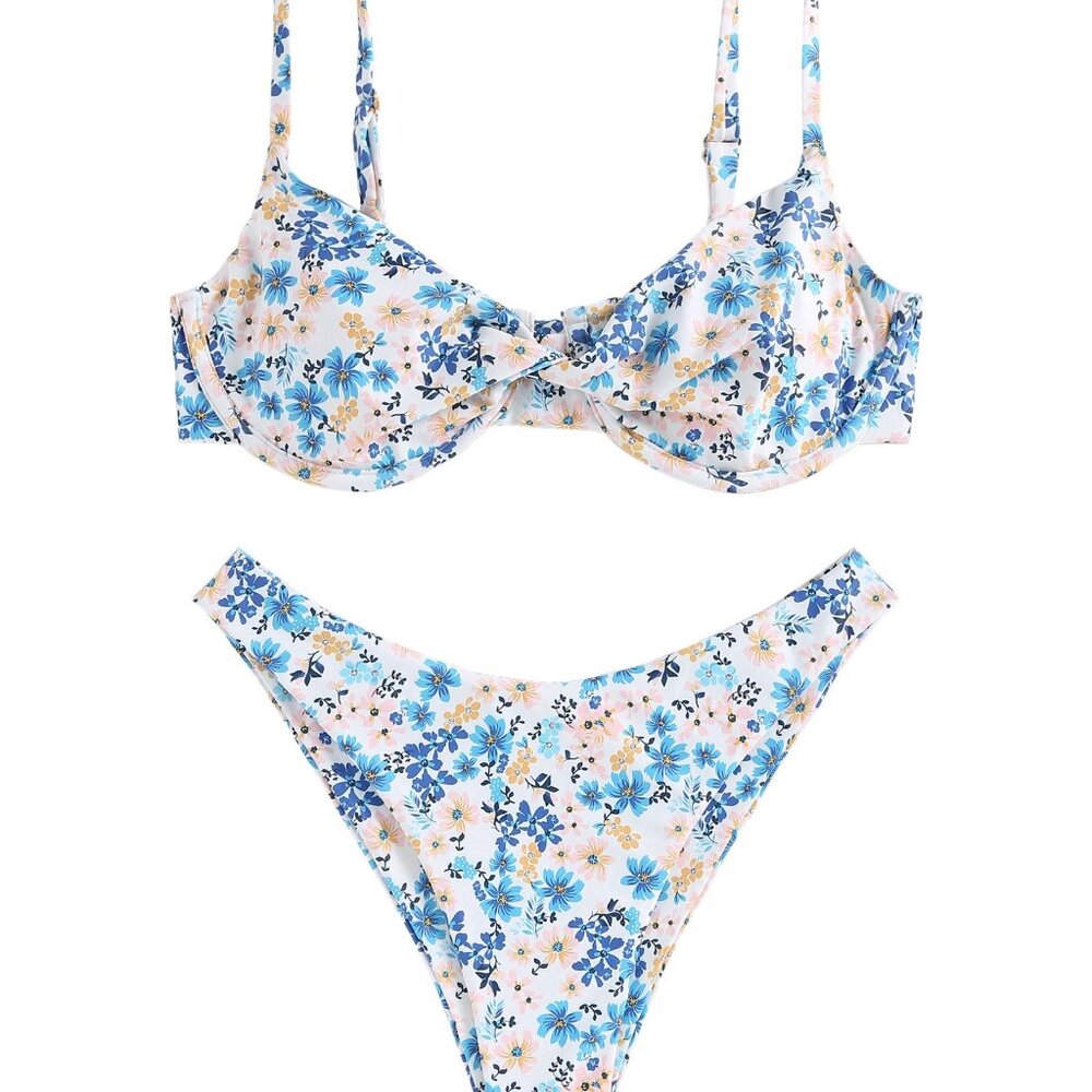 Women's Twist Front Bikini Set